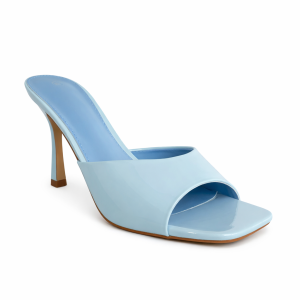 Mules Ψηλά Μονόχρωμα Λουστρίν