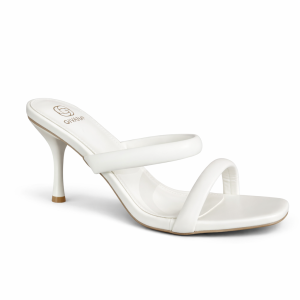 Ψηλά Mules με Λεπτό Τακούνι & Φαρδιά Λουράκια